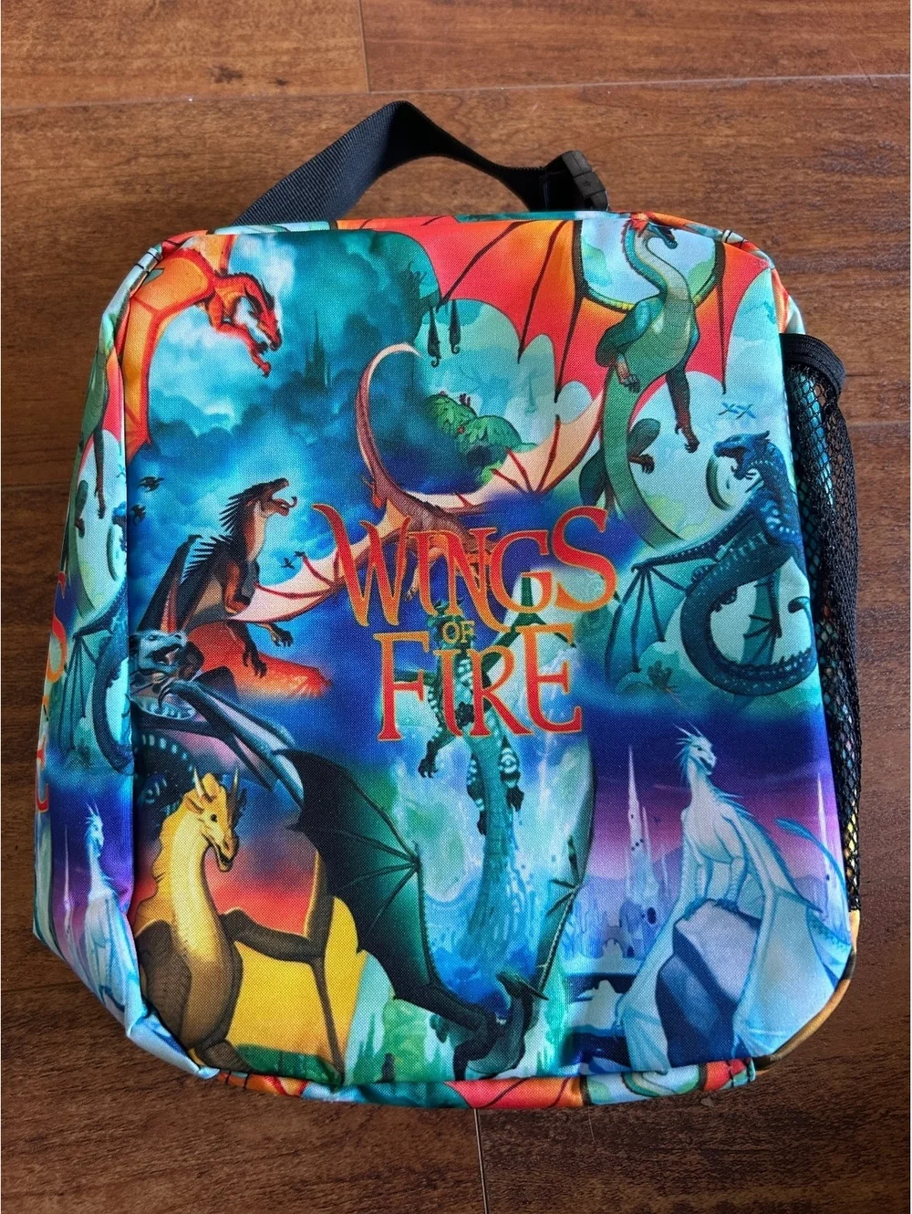 Wings of Fire Themed Kids Lunch Bag with Dragons Design